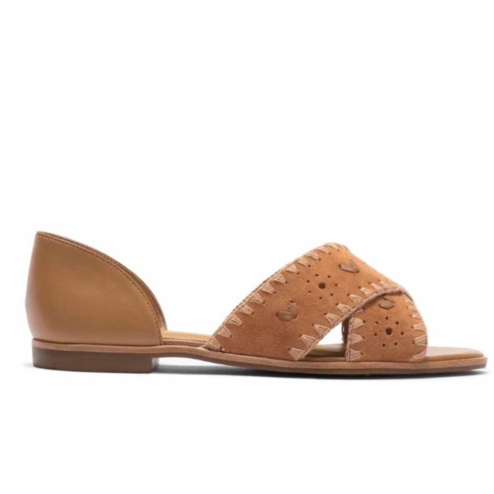 Jack Rogers Slip on Suede Sandal 10M - Picture 2 of 5